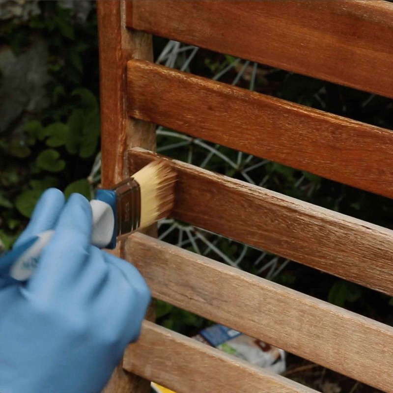 Huile protectrice mobilier de jardin - teck et bois exotique - incolore - 1