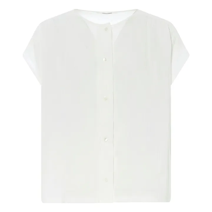Pomandère Blouse Gaze de Coton | Blanc