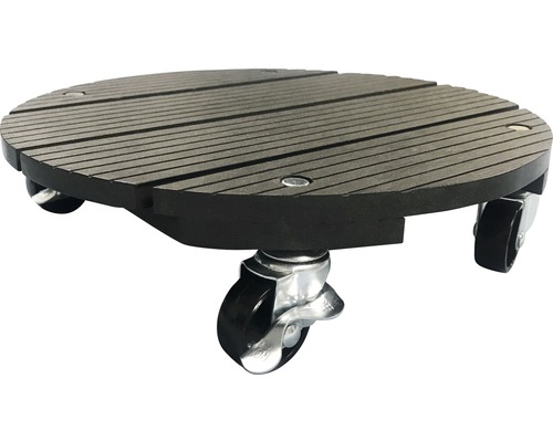 Lafiora WPC plantenkar 30x30x7,5 cm rond bruin TK 100 kg