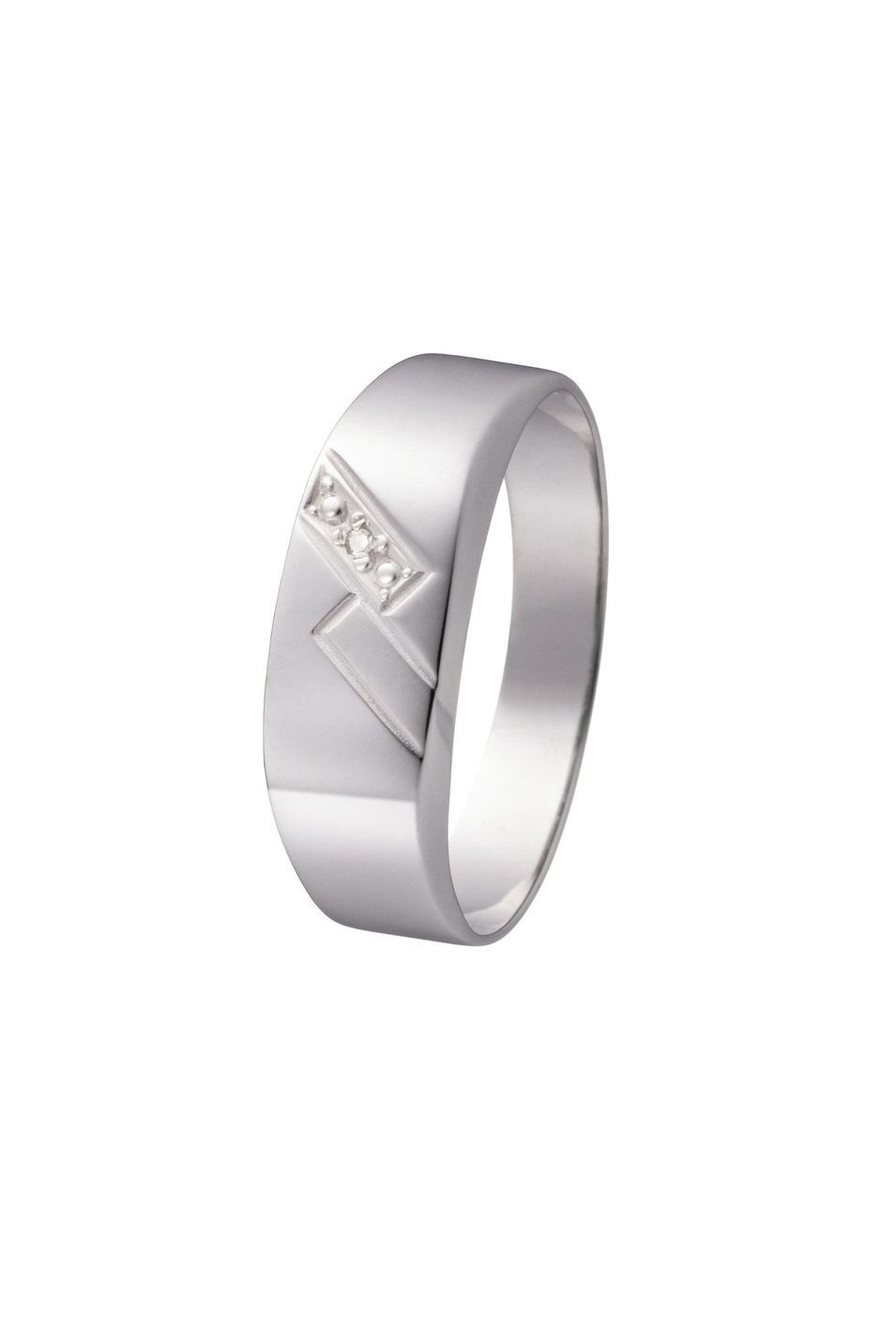 Herrenring mit Diamant