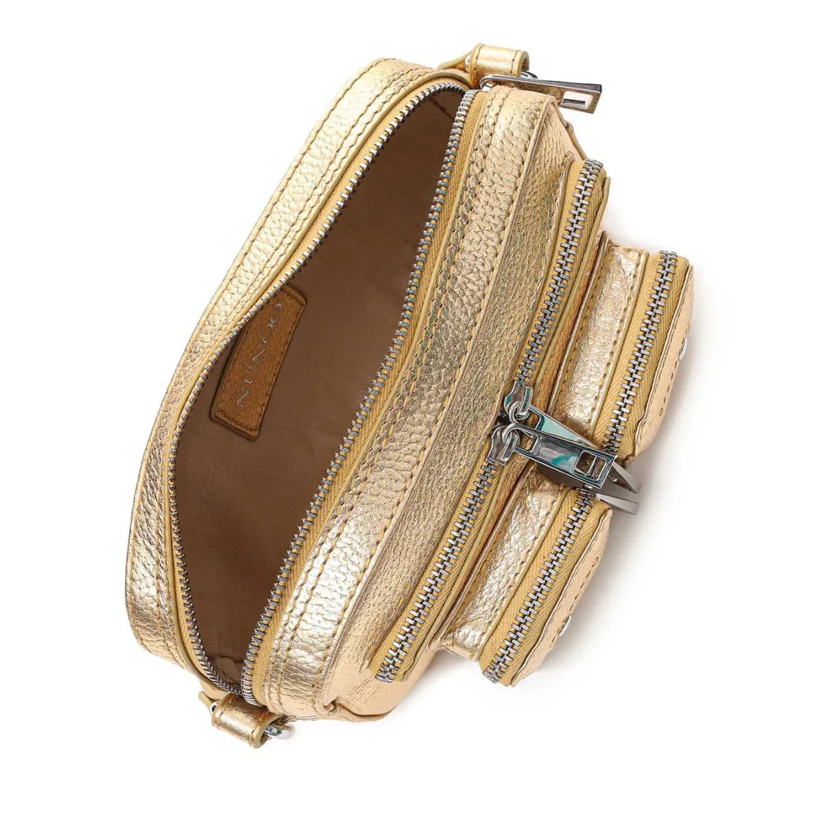 Nunoo | Helena Metallic | Leren schoudertas