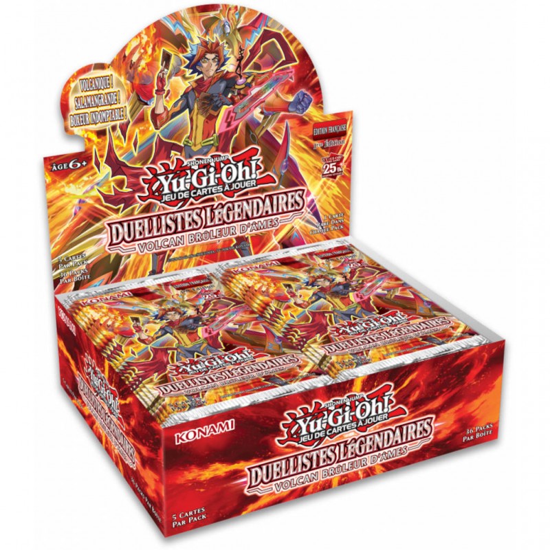 Yu-Gi-Oh! - Display de 36 boosters - Duellistes Légendaires - Volcan Brûleur d'Âmes
