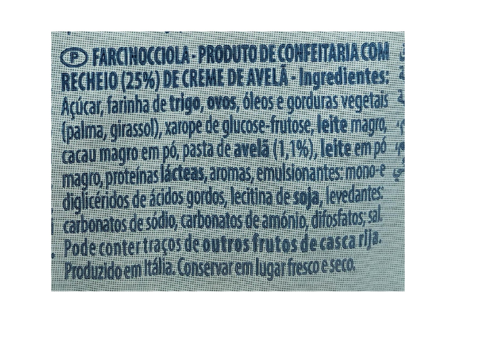 BOLO MIDI COM RECHEIO AVELÃ 280G