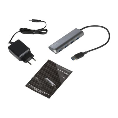i-Tec USB 3.0 Metal Charging HUB - Hub - 4 x SuperSpeed USB 3.0 - de bureau