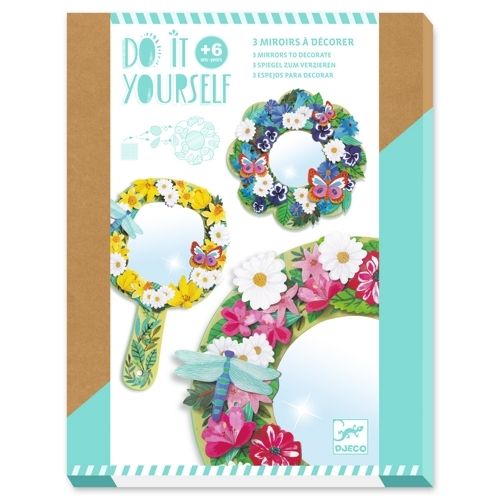 Djeco knutselset diy bloemenspiegels