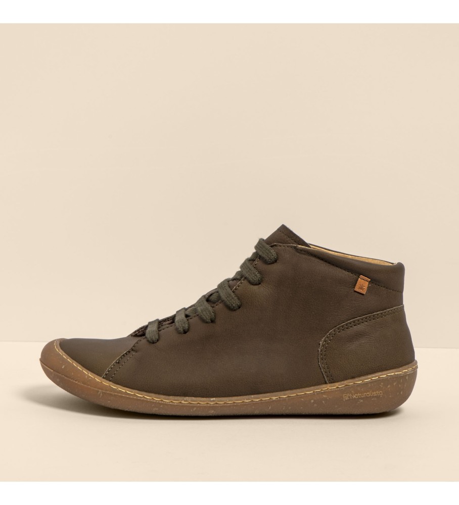 Botas de couro verde do Naturalista
