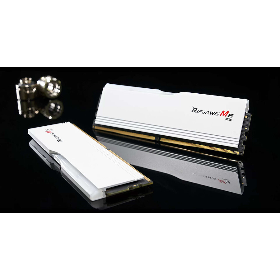 G.Skill Ripjaws M5 RGB White - 2 x 16 Go (32 Go) - DDR5 5600 MHz - CL30