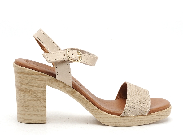 Eva frutos nu pieds talons femme 990 beige