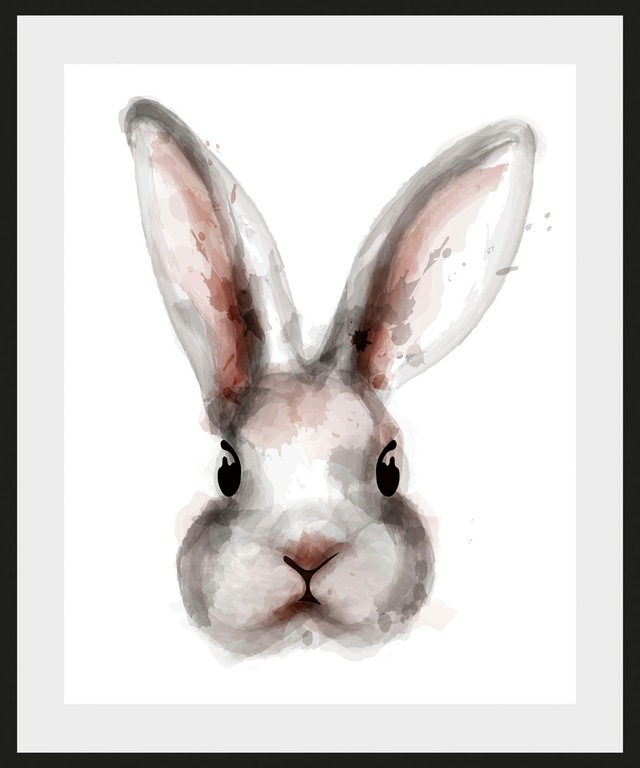 queence Bild »Aada« Haustiere | Kunst 1 Stk. tlg. HD Premium Poster-Druck inkl. Holzrahmen