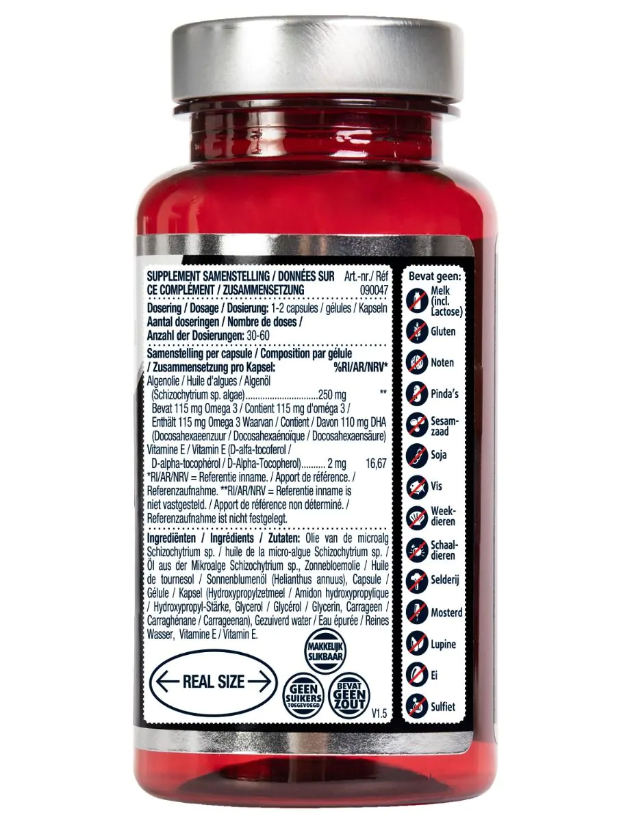 Vegan Omega 3 Microalgen 60 capsules