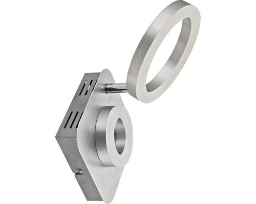 FLAIR LED plafondlamp 11W 360/685 lm 3000K 14x14 cm Adhara chroom