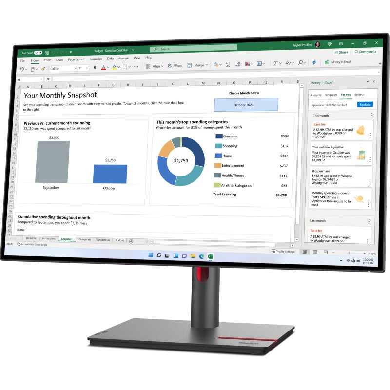 Lenovo ThinkVision P27h-30 écran plat de PC 68,6 cm (27