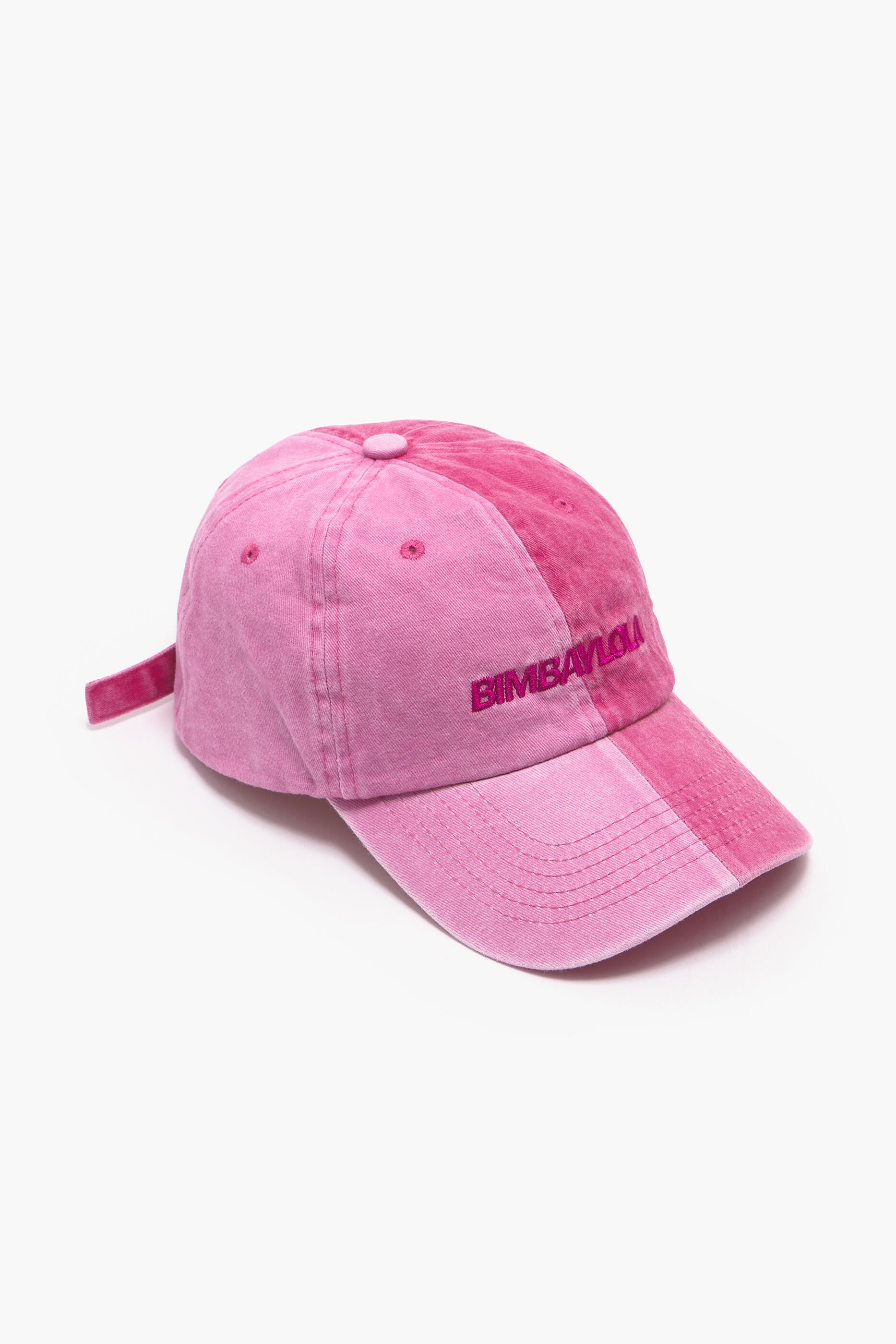 Boné de algodão bicolor rosa