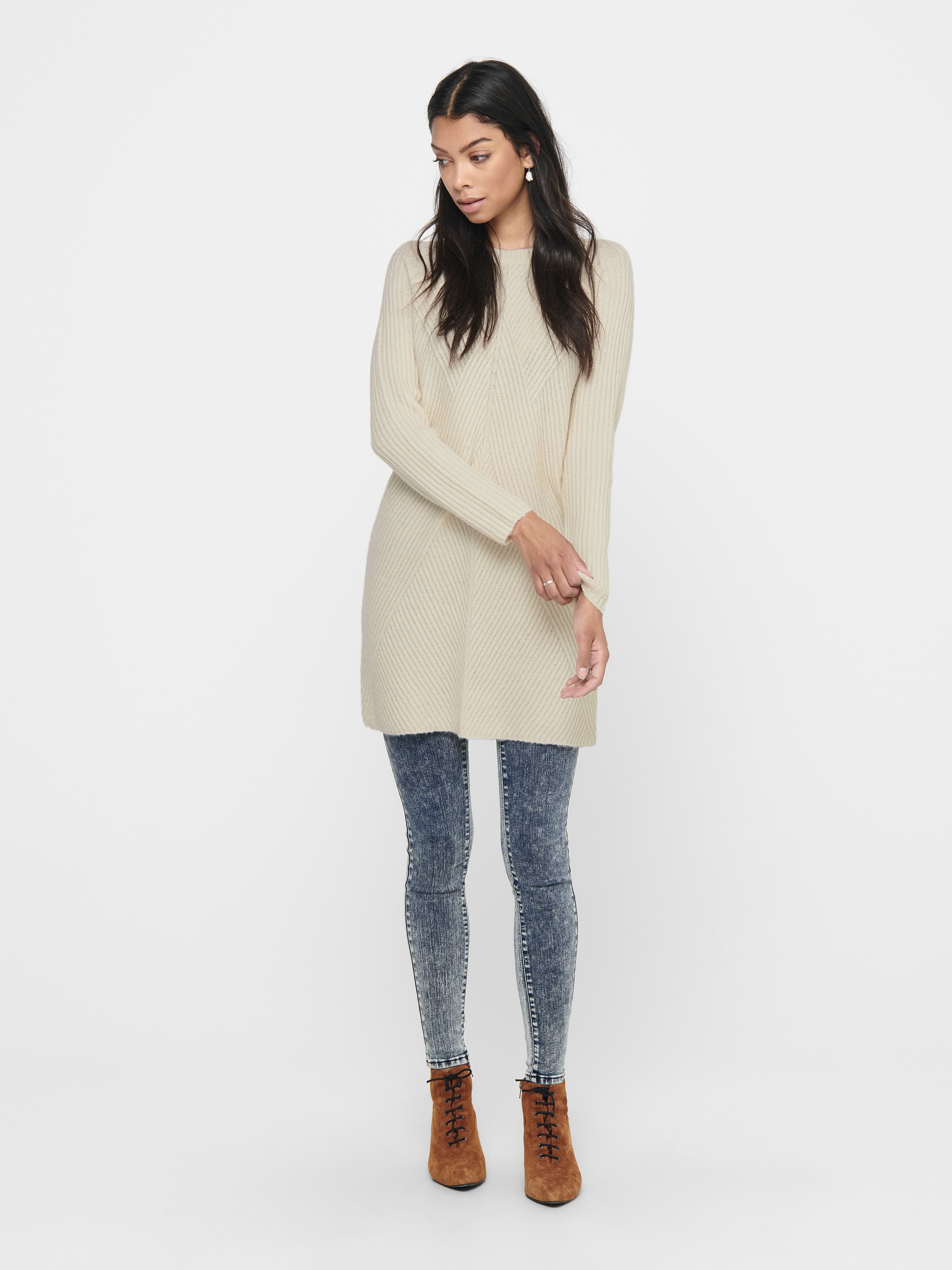 ONLCAROL Langes Kleid Whitecap Gray