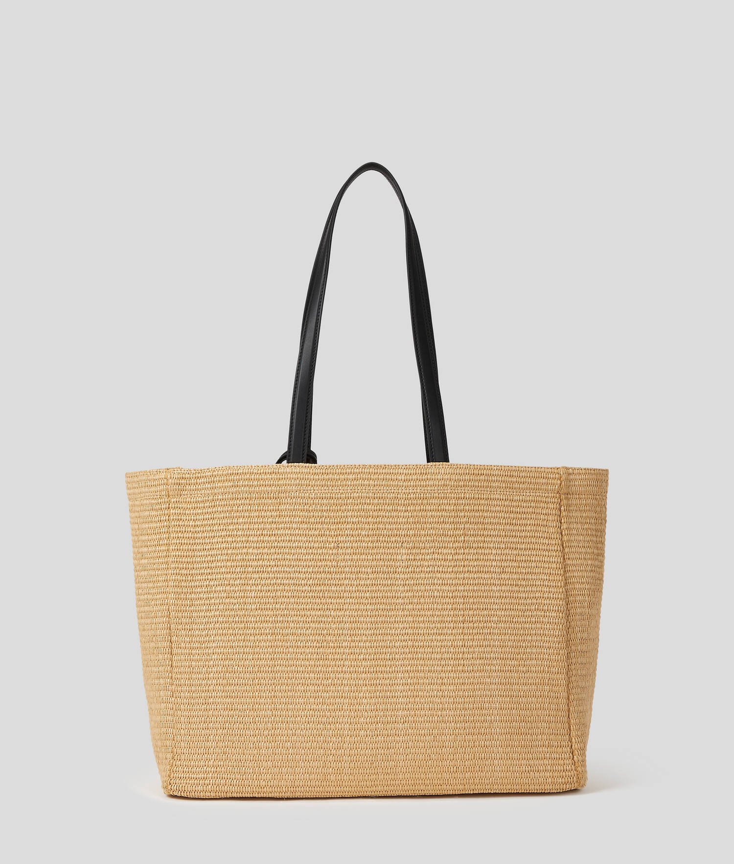 CABAS DE PLAGE FLORAL EN RAPHIA K/SIGNATURE - Naturel