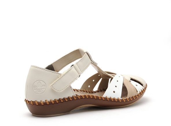 Rieker nu pieds plats femme m1655 blanc