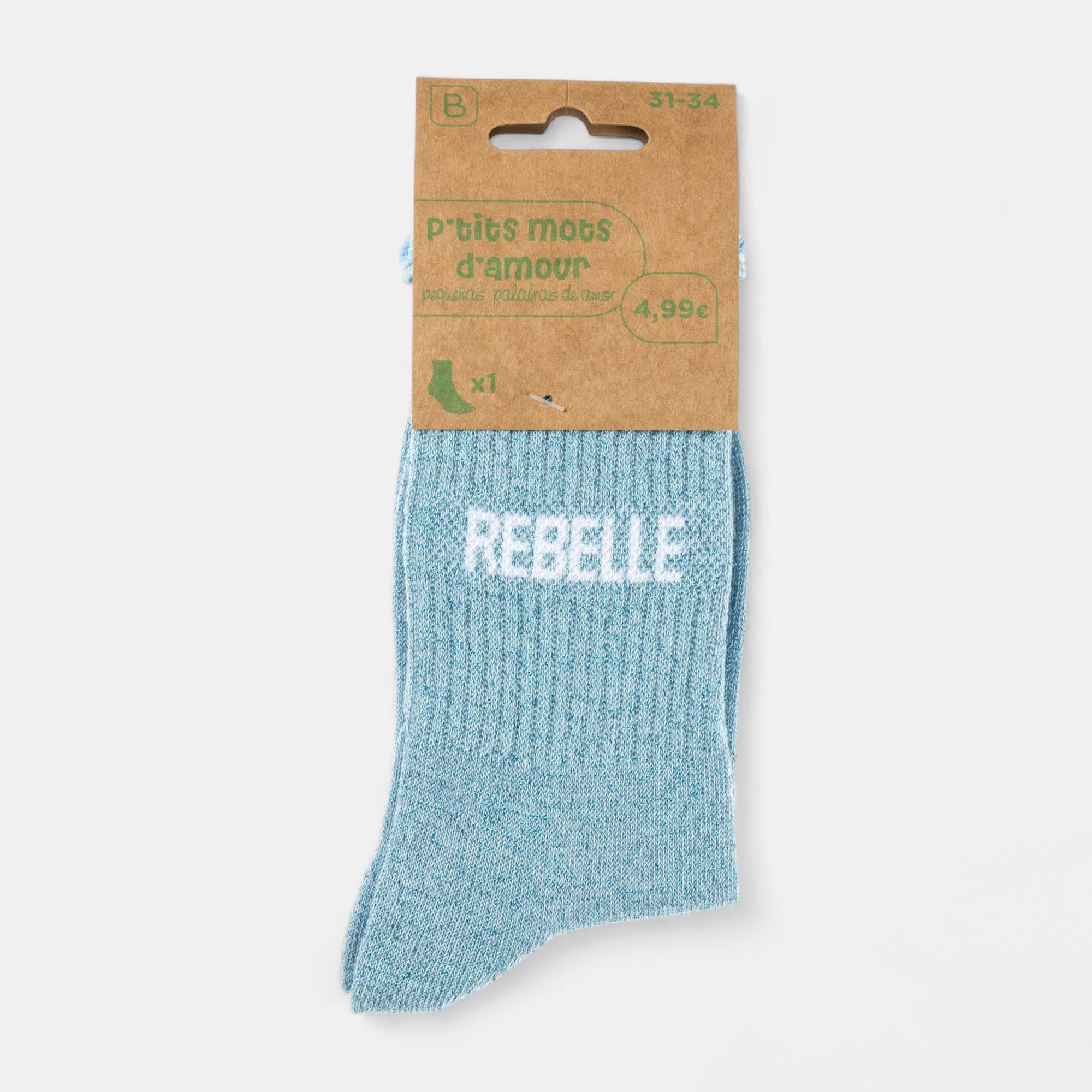 Chaussettes Enfant bleu ciel