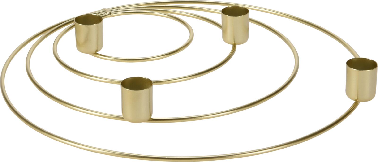 SPIRALE BOUGEOIR DORE 30CM