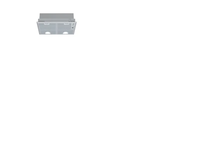 Siemens LB54564, 500 m³/t, Aftræk/Recirkulerende, Indbygget, Sølv, Metal, Knapper