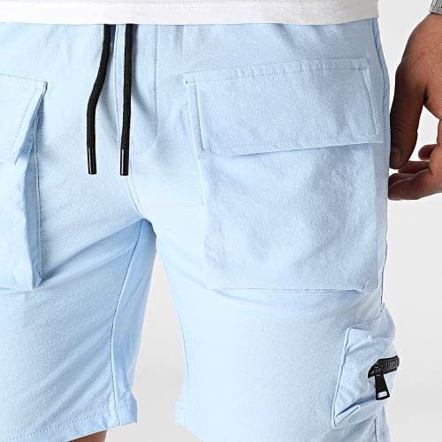Short Cargo Bleu Clair