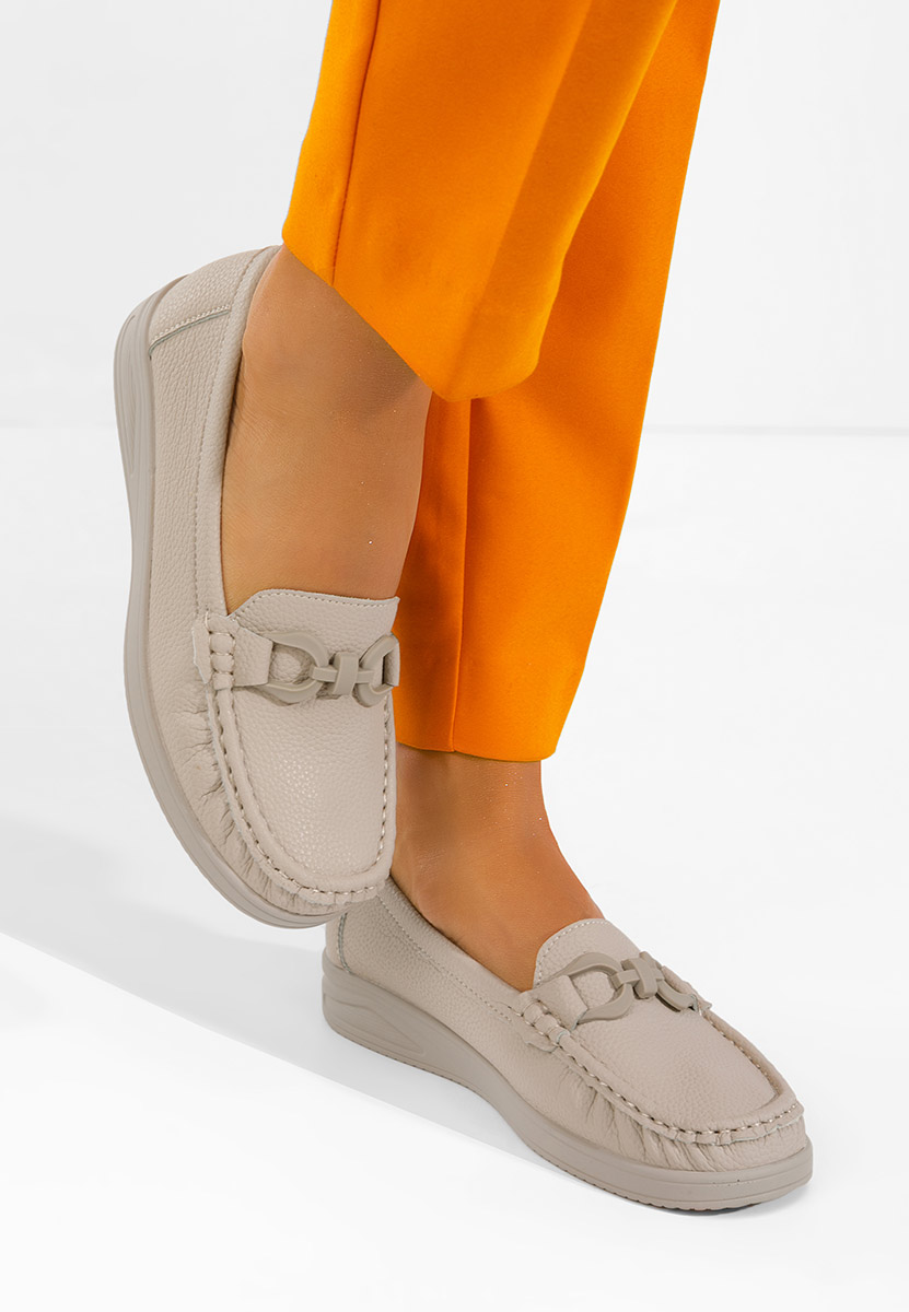 Mocassins femme kaki Cristiena