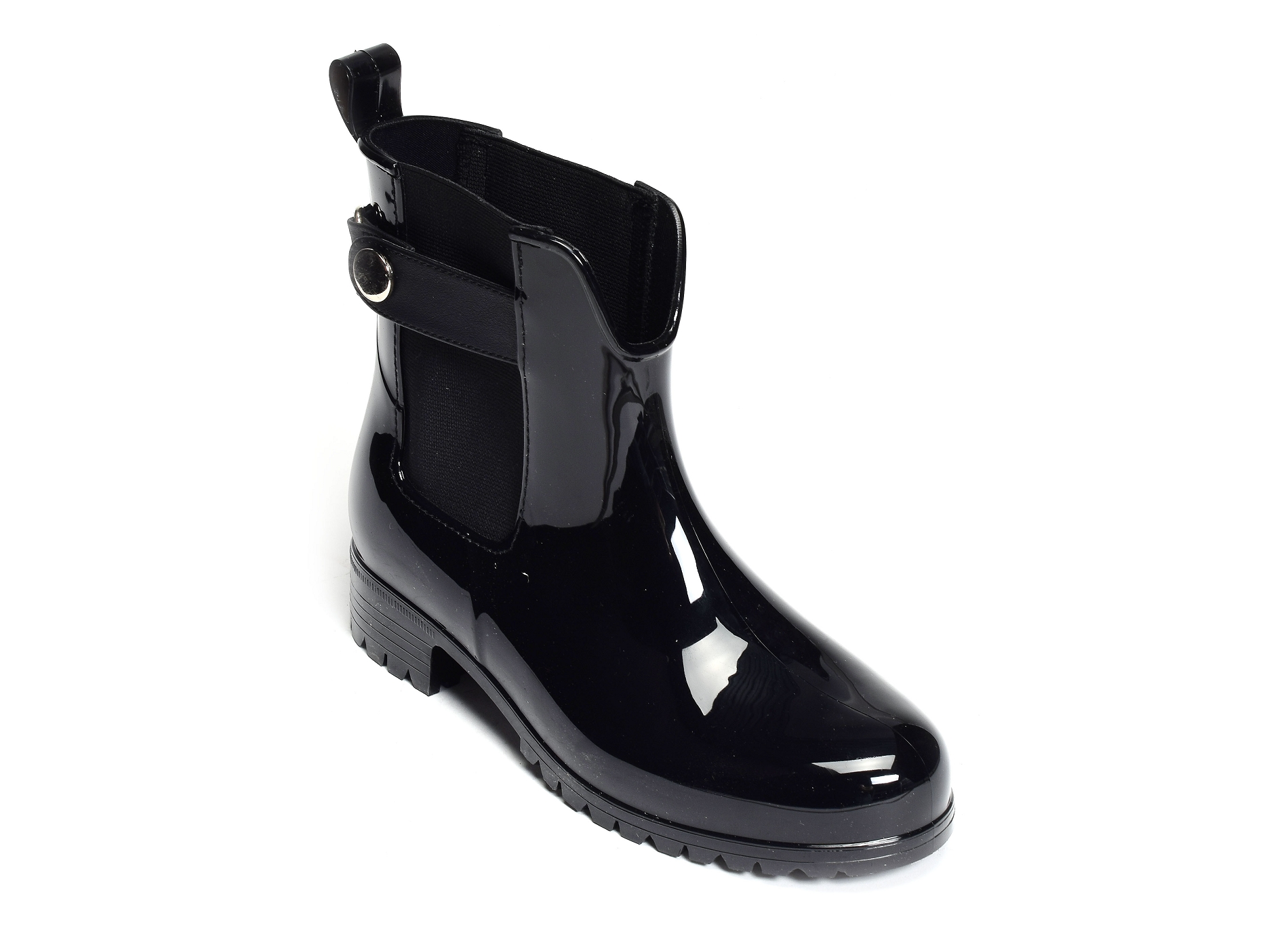 Ankle rainboot with metal detail 6777 noir
