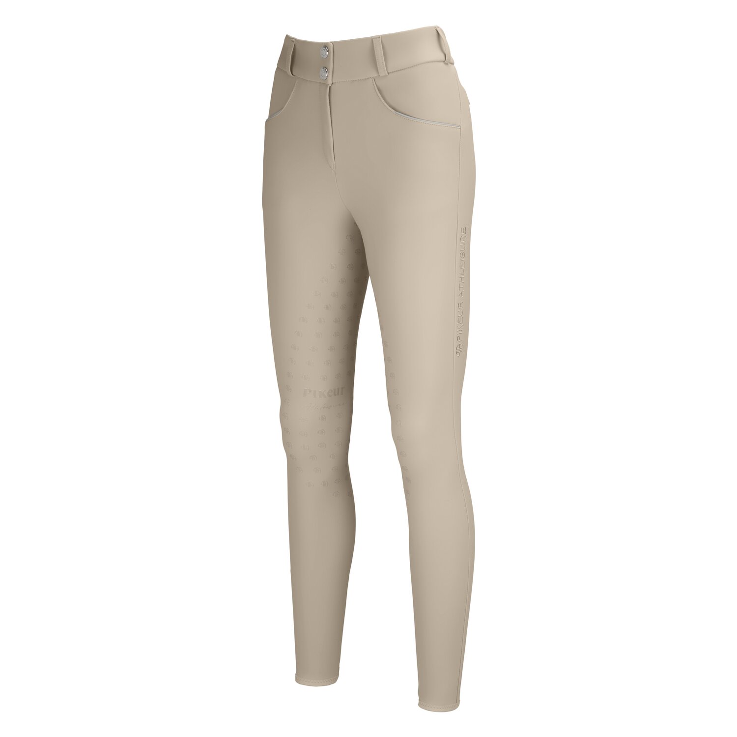 PIKEUR ATHLEISURE Grip-Vollbesatz-Reithose - vanilla cream