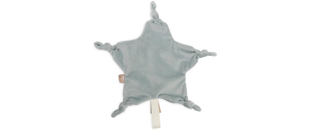 Schmusetuch Star Sea GreenSamtweiches Schnuffeltuch mit praktischem Schnullerband