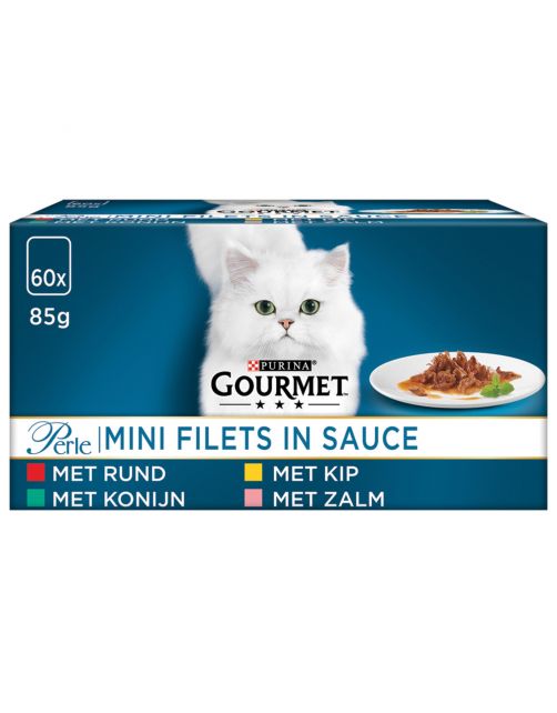 Gourmet Perle Maaltijdzakjes Multipack - Kattenvoer - Mix 60x85 g