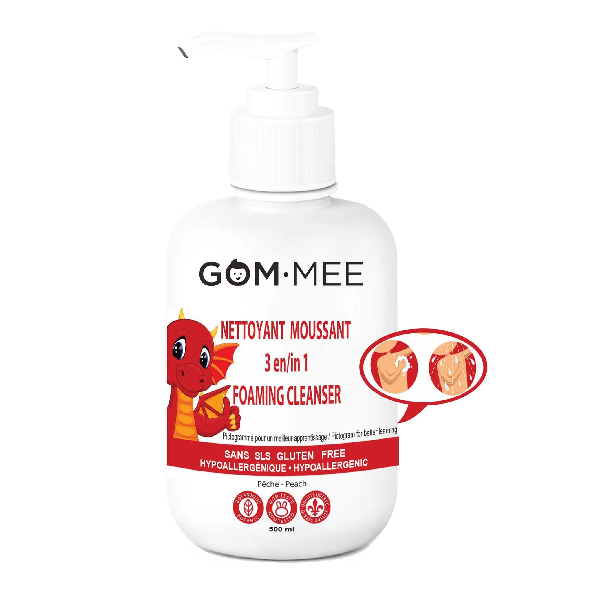 Gom-mee Nettoyant Moussant 3-en-1 - Dragon