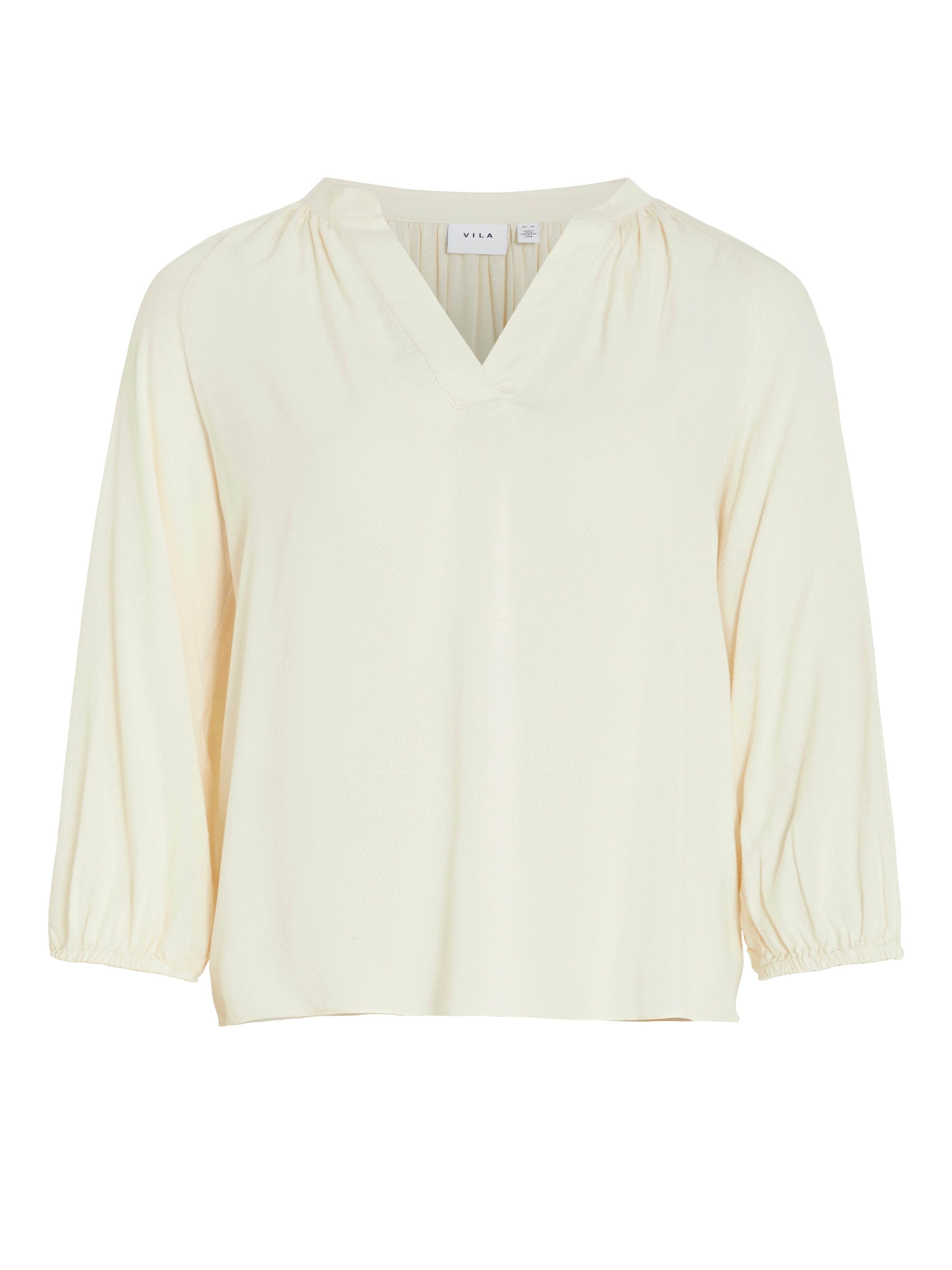 Vila  Vimulla V-neck bluse - Birch