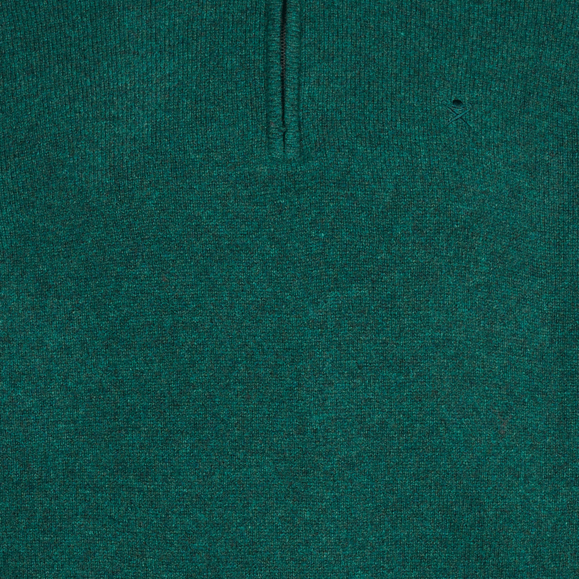 Pull zippé en laine | Vert