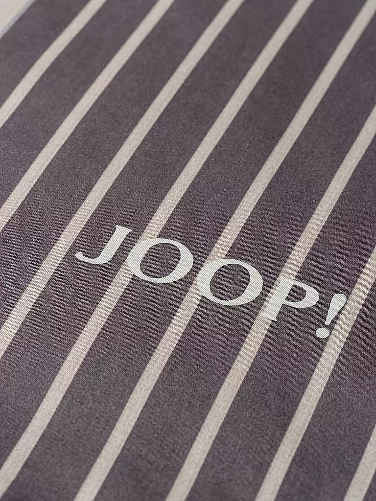 JOOP Satin Bettwäsche DIVIDED 70x90cm / 140x220cm Stone hellgrau