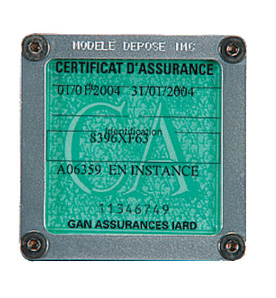 IMC-Création - Porte assurance Fourche alu Argent