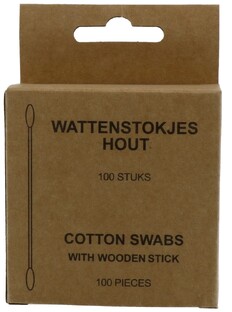 Wattenstaafjes Hout In Doosje 100ST