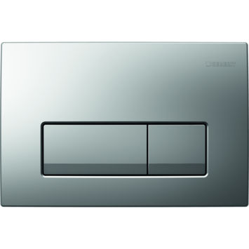 Geberit Delta 50 bedieningspaneel mat chroom voor inbouwreservoir Duofix