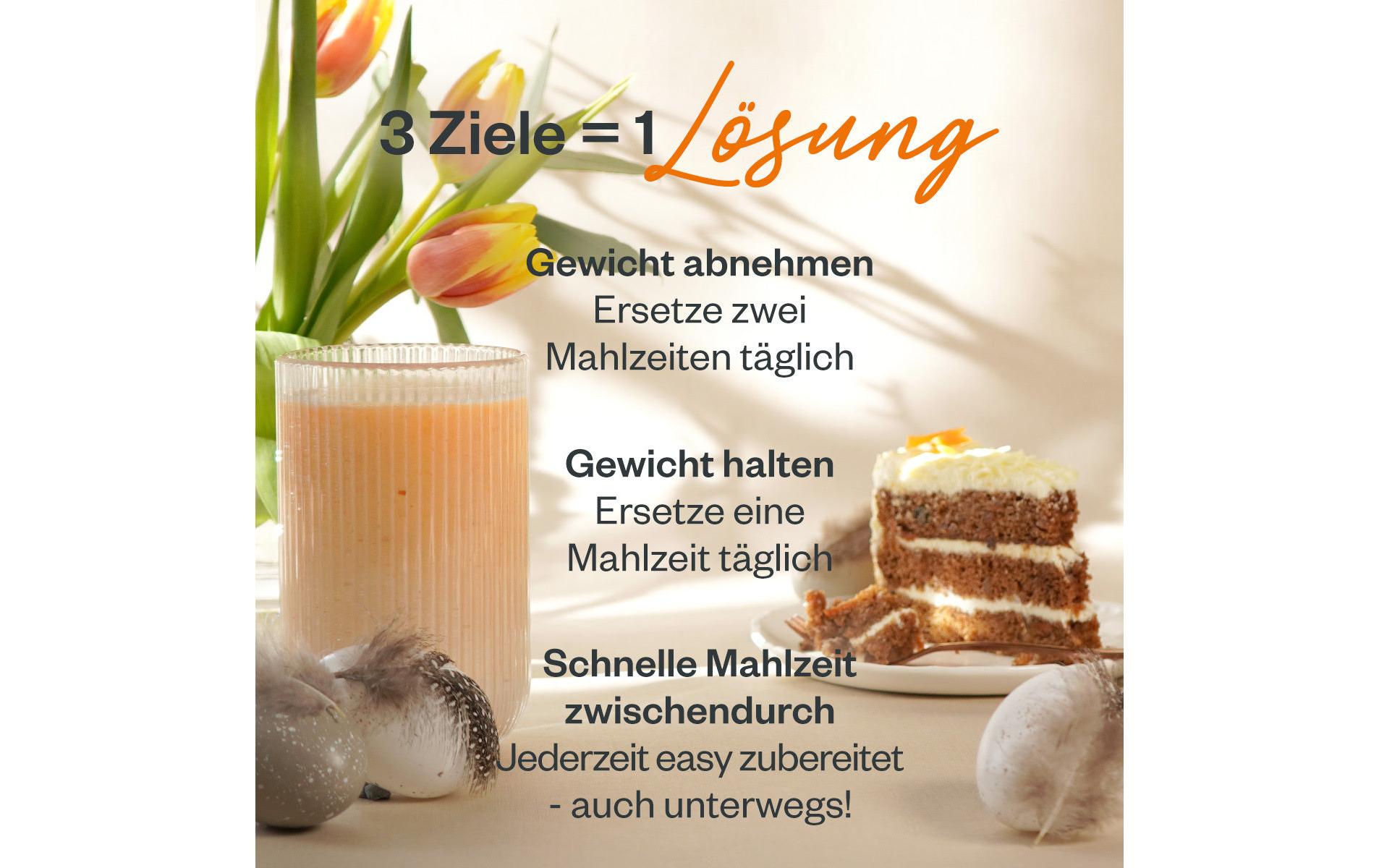 Slim Shake Carrot Cake 420 gEinfach und lecker abnehmen – ein Shake, der dich wirklich satt hält