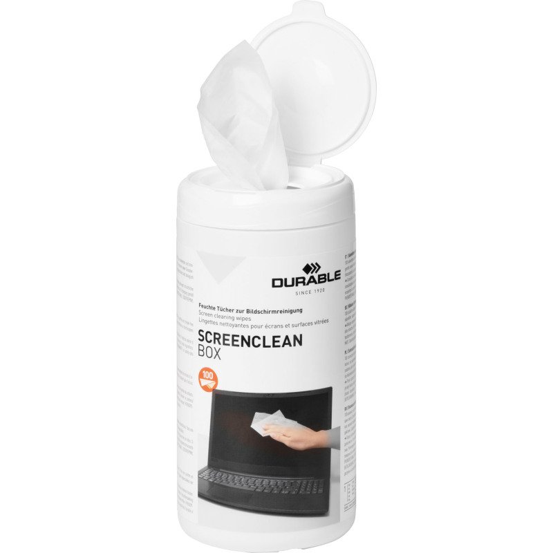 Boîte de 100 lingettes de nettoyante pour écran Screenclean Box