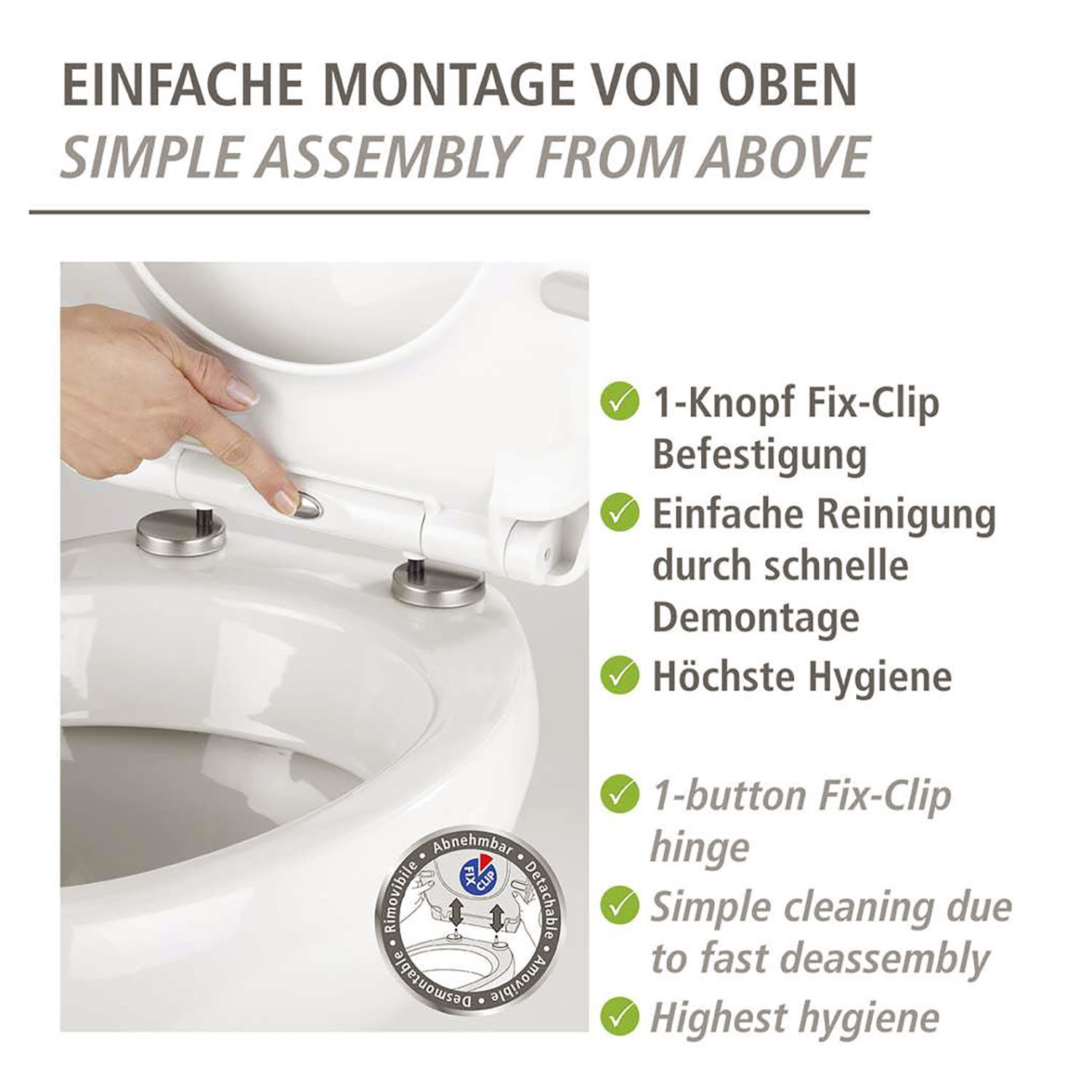 WC-Sitz Sereno mit Absenkautomatik