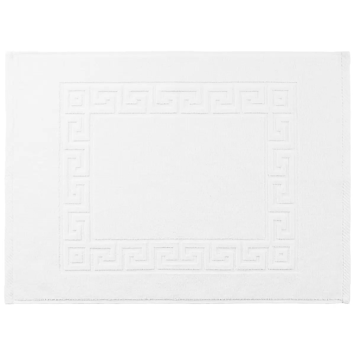 Badteppich Mäander weiss