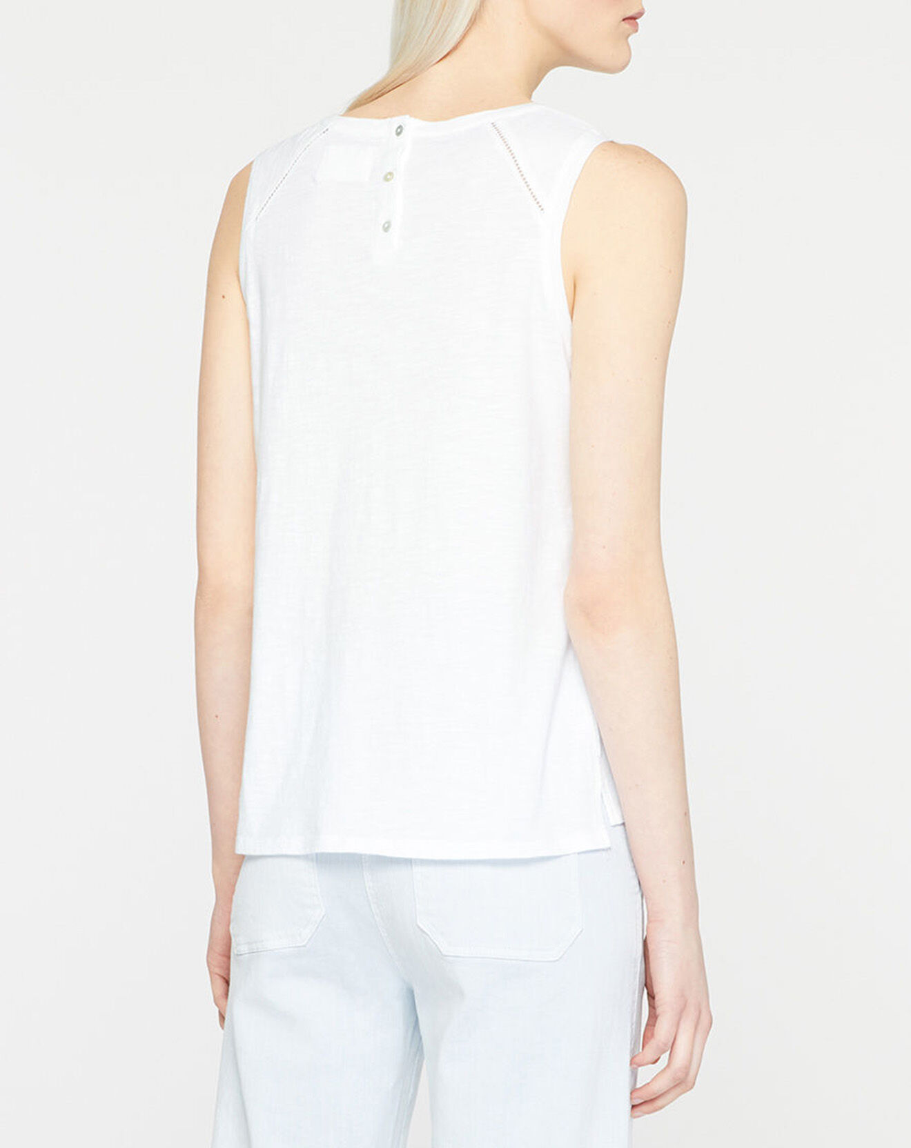 Yerse Top 100% Coton Bio Laurie blanc