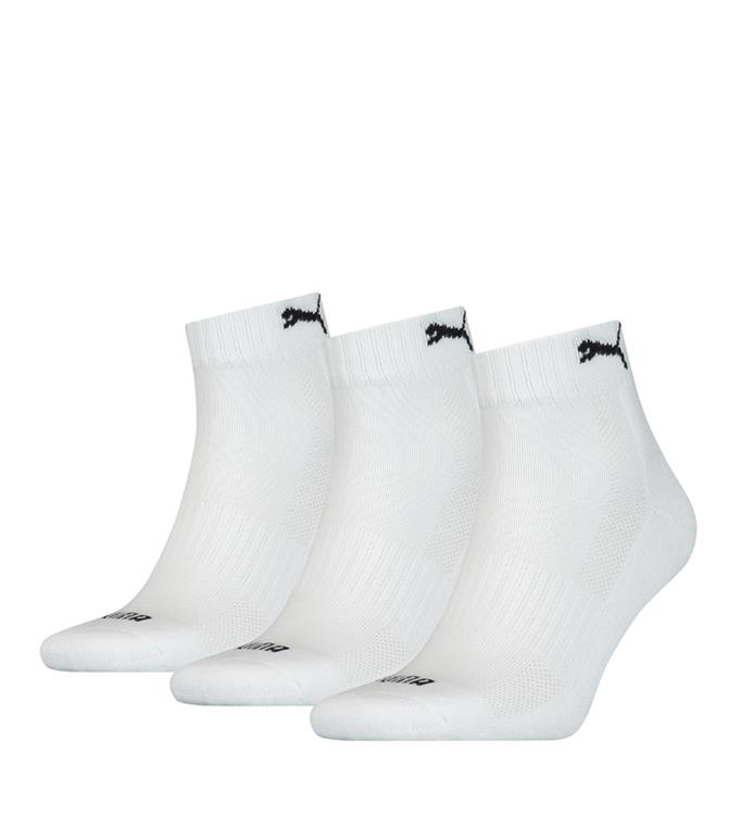 PUMA Cushioned Quarter 3P Unisex Sokken