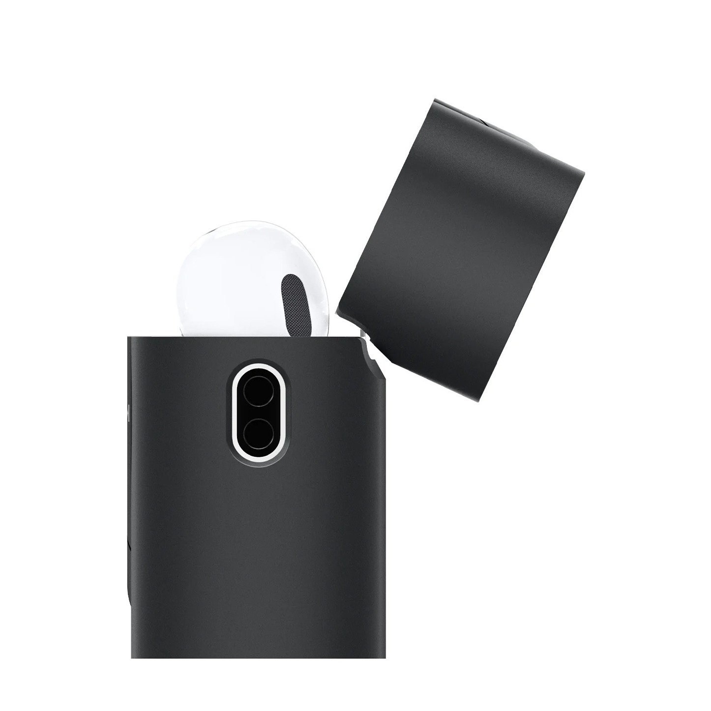AirPods Pro 2 / AirPods Pro Classic Shuffle Hardcase Schutzhülle Abdeckung mit Karabiner (ACS05486) - Schwarz