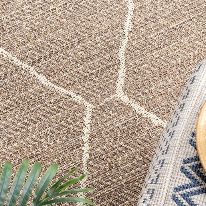 Jute buitenkleed - Fora Lines Naturel | De jute look!