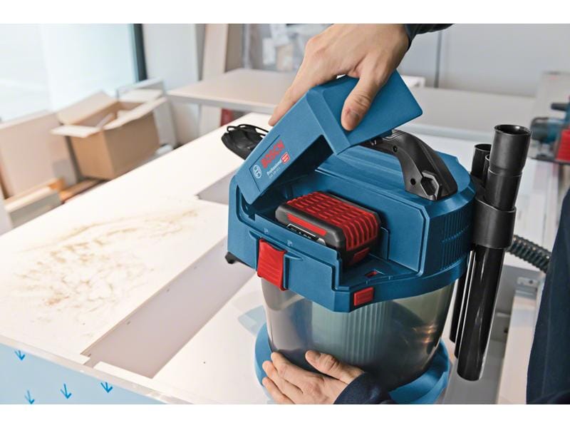 Bosch Professional Akku-Nass-/Trockensauger GAS 18V-10L Sol Akku-Staubsauger