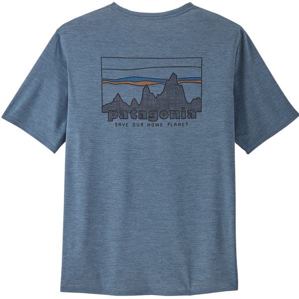 T-shirt randonnée PATAGONIA M'S CAP COOL DAILY GRAPHIC SHIRT ' '73 SKYLINE: UTILITY BLUE X-DYE