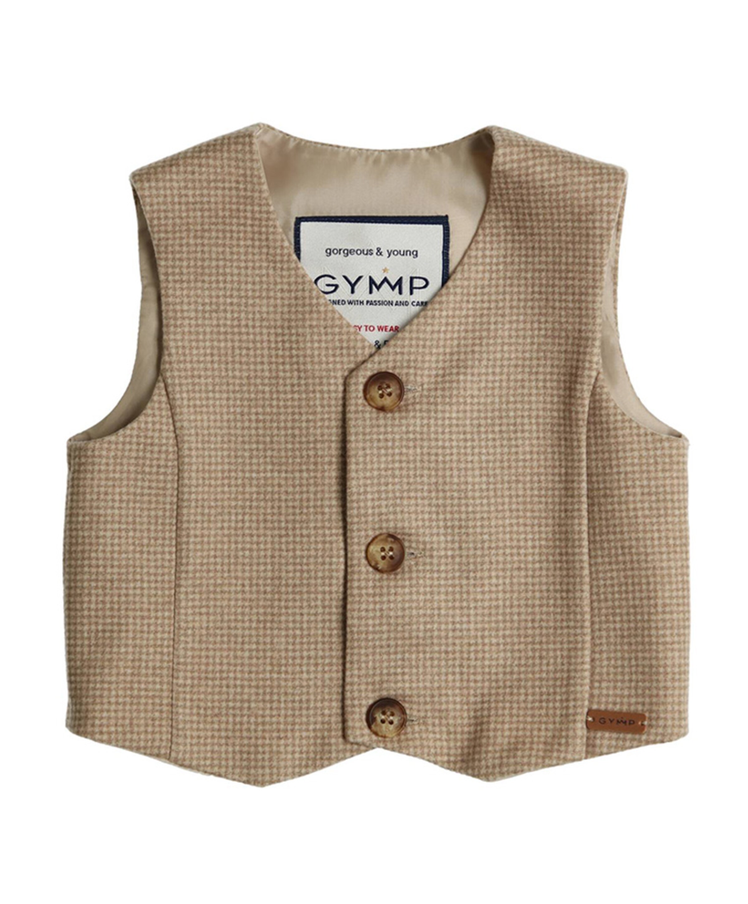 Gymp Jongens gilet beige