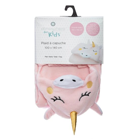 Plaid licorne   Rose        de               Atmosphera