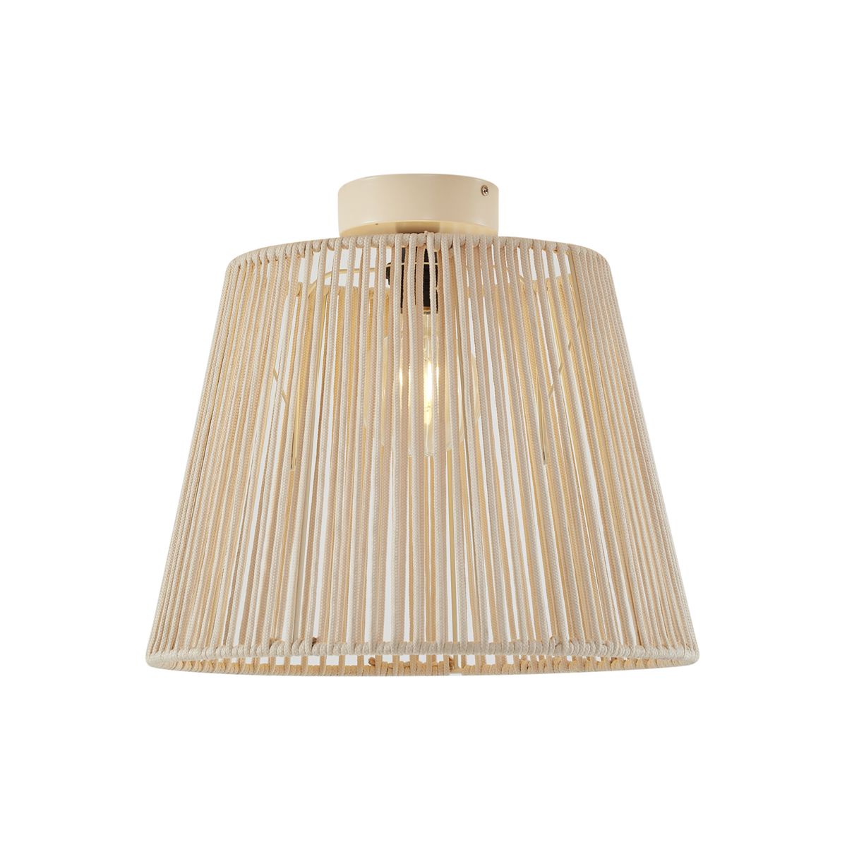 Japandi buiten plafondlamp met beige touw IP54 - Jayla