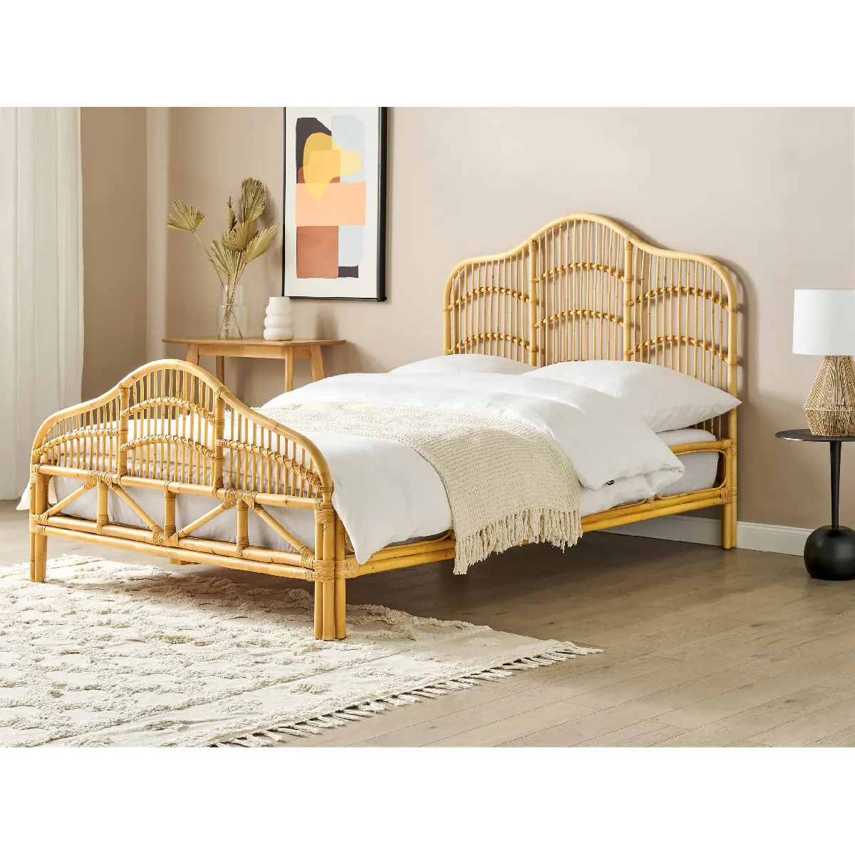 BELIANI DOMEYROT 140x200 cm - Bois clair